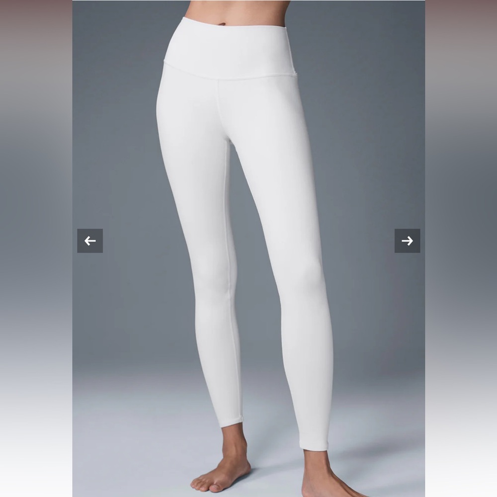ALO Yoga High-Waist White Leggings